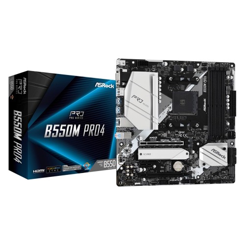 Asrock B550M Pro4 Socket AM4 micro ATX AMD B550 Asrock B550M Pro4 Socket AM4 micro ATX AMD B550