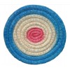 Round straw archery mat 65 cm - painted target zones