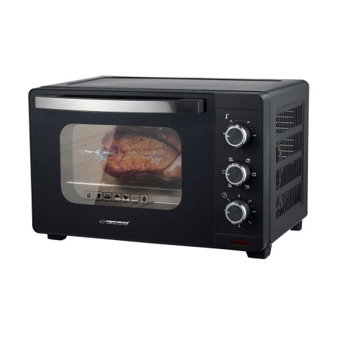 Esperanza EKO006N Mini oven with convection and spit 25 l 1600W Black Esperanza EKO006N Mini oven with convection and spit 25 l 1600W Black