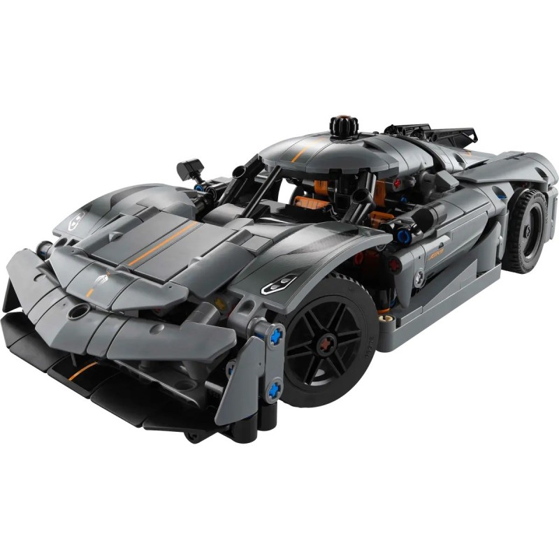 LEGO TECHNIC 42173 Koenigsegg Jesko Absolute Grey Hypercar LEGO TECHNIC 42173 Koenigsegg Jesko Absolute Grey Hypercar