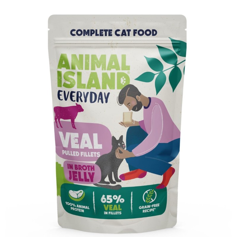 ANIMAL ISLAND Everyday Veal and poultry with liver - wet cat food - 4 x 85g ANIMAL ISLAND Everyday Veal and poultry with liver - wet cat food - 4 x 85g