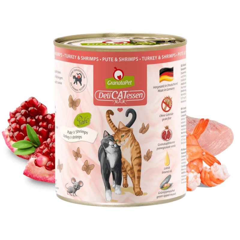 GranataPet DeliCatessen indyk i krewetki karma mokra dla kota 800g GranataPet DeliCatessen indyk i krewetki karma mokra dla kota 800g