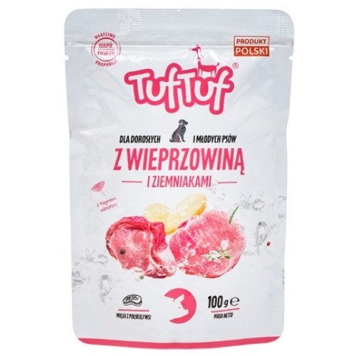 TUF TUF with pork and potatoes - wet dog food - 100g TUF TUF with pork and potatoes - wet dog food - 100g