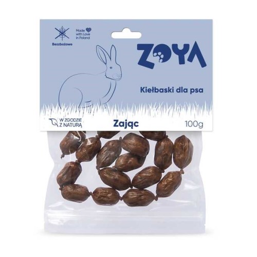 ZOYA Hare sausages - dog treat - 100g ZOYA Hare sausages - dog treat - 100g