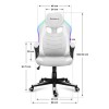 Huzaro Force 2.5 RGB WHITE MESH gaming chair Huzaro Force 2.5 RGB WHITE MESH gaming chair