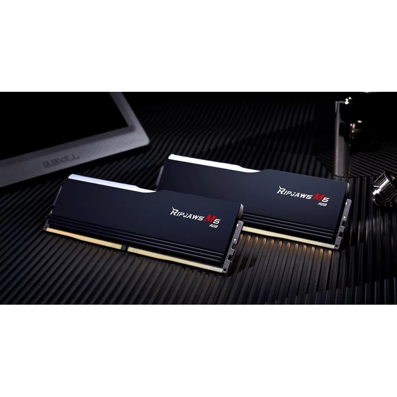G.Skill Ripjaws M5 RGB F5-6000J2836G32GX2-RM5RK memory module 64 GB 2 x 32 GB DDR5 G.Skill Ripjaws M5 RGB F5-6000J2836G32GX2-RM5RK memory module 64 GB 2 x 32 GB DDR5