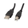 Lanberg CA-USBA-10CC-0005-BK USB cable 0,5 m 2.0 USB B Black Lanberg CA-USBA-10CC-0005-BK USB cable 0,5 m 2.0 USB B Black