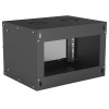 Intellinet Network Cabinet, Wall Mount (Basic), 6U, Usable Depth 340mm/Width 485mm, Black, Flatpack, Max 50kg, Glass Door, 19 Intellinet Network Cabinet, Wall Mount (Basic), 6U, Usable Depth 340mm/Width 485mm, Black, Flatpack, Max 50kg, Glass Door, 19