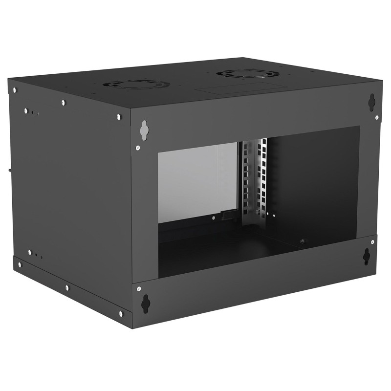Intellinet Network Cabinet, Wall Mount (Basic), 6U, Usable Depth 340mm/Width 485mm, Black, Flatpack, Max 50kg, Glass Door, 19 Intellinet Network Cabinet, Wall Mount (Basic), 6U, Usable Depth 340mm/Width 485mm, Black, Flatpack, Max 50kg, Glass Door, 19