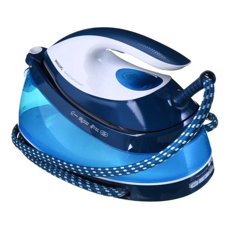 Philips GC7840/20 steam ironing station 2400 W 1.5 L SteamGlide soleplate Blue, White Philips GC7840/20 steam ironing station 2400 W 1.5 L SteamGlide soleplate Blue, White
