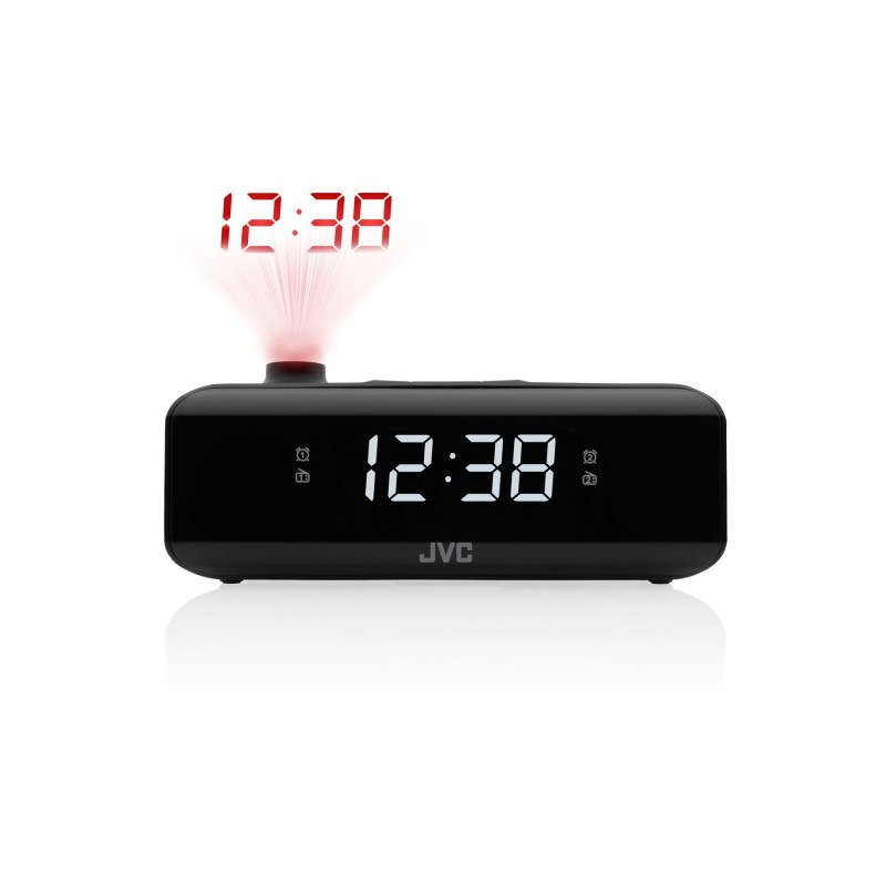 JVC radio alarm clock RA-E211B black JVC radio alarm clock RA-E211B black