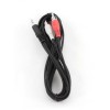 Gembird 2.5m, 3.5mm/2xRCA, M/M audio cable Black, Red, White