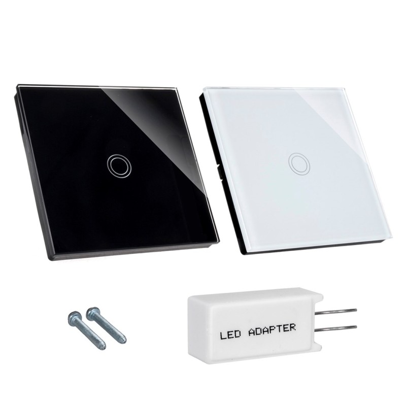 Touch Changeover Switch Light Switch Cross Switch Wall Switch Stair Switch with Color Change LED Backlight Recessed Switch 1-Fold Round White Touch Changeover Switch Light Switch Cross Switch Wall Switch Stair Switch with Color Change LED Backlight Recessed Switch 1-Fold Round White