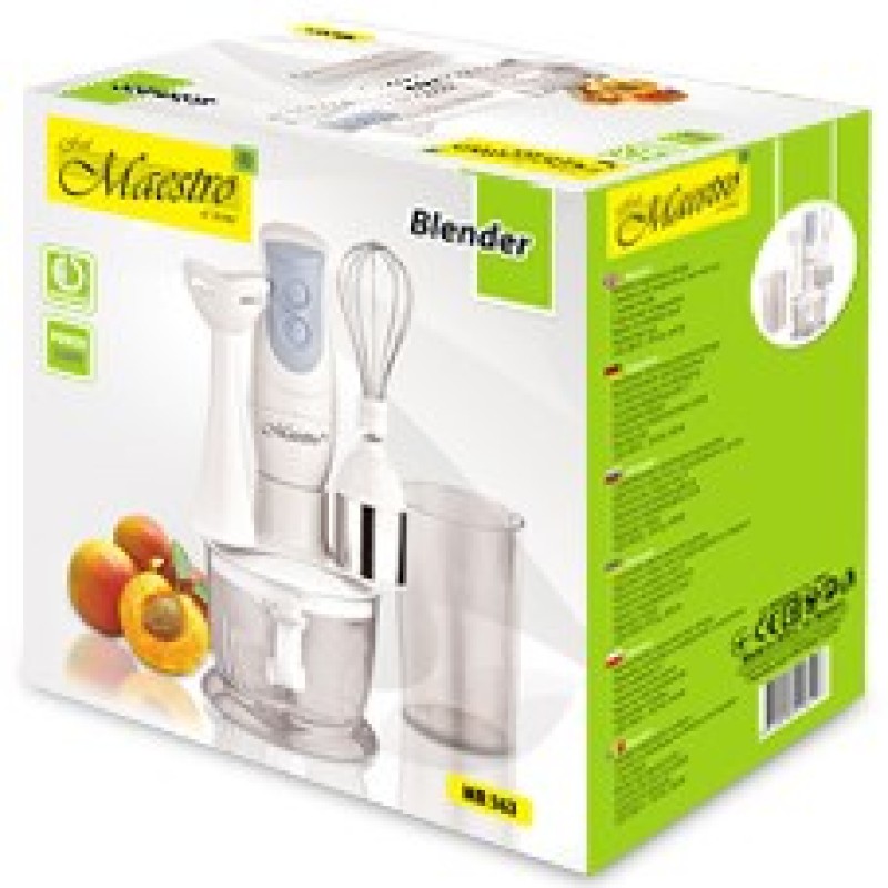 Feel-Maestro MR563 blender 0.6 L Cooking blender White 300 W Feel-Maestro MR563 blender 0.6 L Cooking blender White 300 W