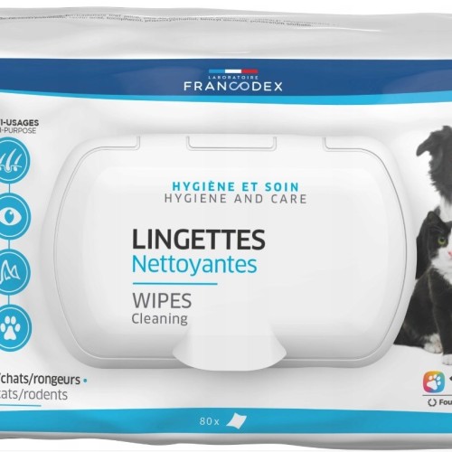 FRANCODEX Grooming wipes for dog and cat - 80 pcs FRANCODEX Grooming wipes for dog and cat - 80 pcs