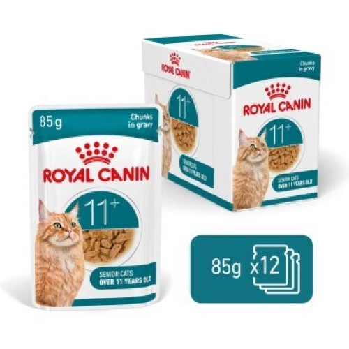 ROYAL CANIN Ageing 11+ Chunks in gravy - wet cat food - 12x85g ROYAL CANIN Ageing 11+ Chunks in gravy - wet cat food - 12x85g