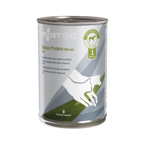 TROVET Unique Protein UPH with horse - Wet dog and cat food - 400 g TROVET Unique Protein UPH with horse - Wet dog and cat food - 400 g
