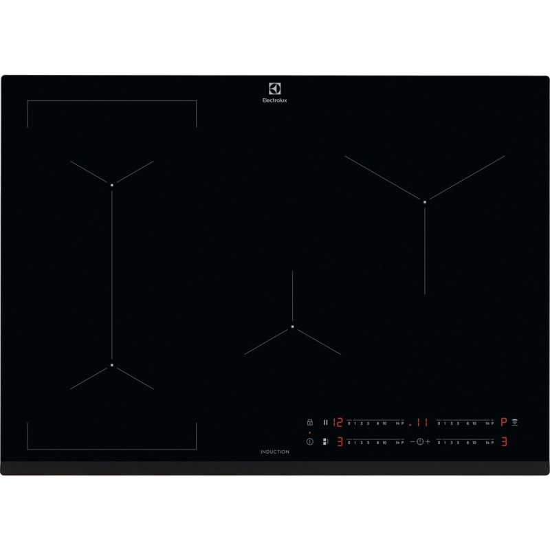 Electrolux EIV734 Black Built-in 68 cm Zone induction hob 4 zone(s)