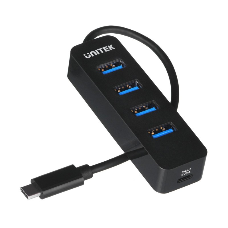 UNITEK HUB USB-C 4XUSB-A 3.1, ACTIVE, 10 WATT,H1117B