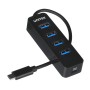 UNITEK HUB USB-C 4XUSB-A 3.1, ACTIVE, 10 WATT,H1117B