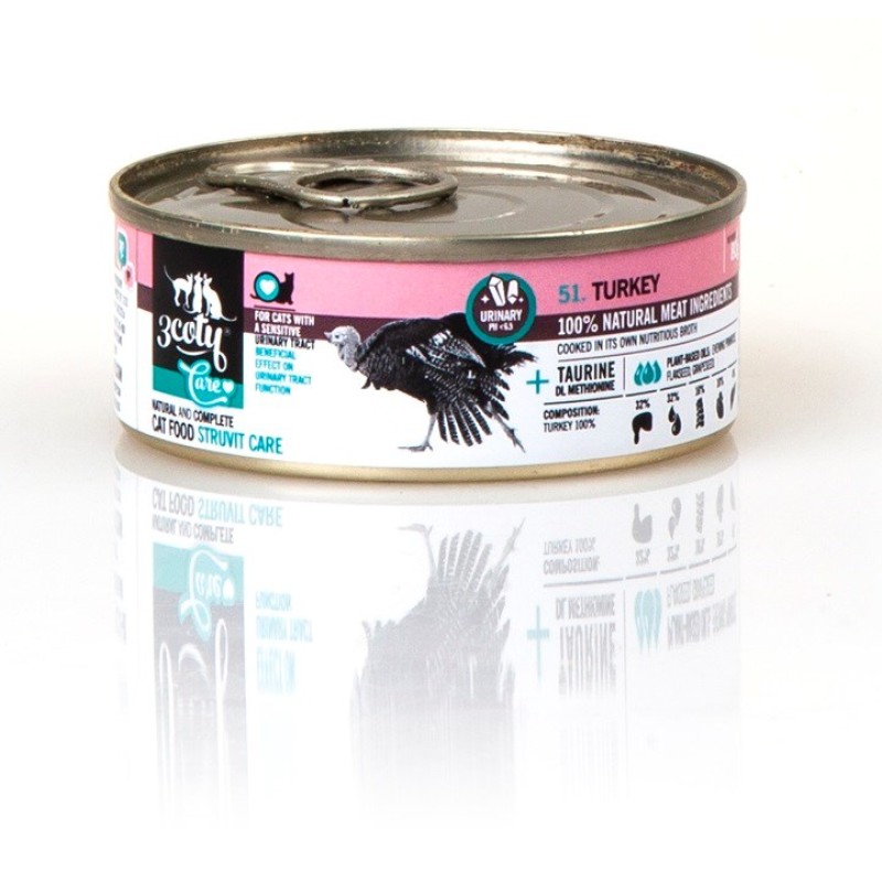 3COTY Turkey Struvite care - wet cat food - 80g 3COTY Turkey Struvite care - wet cat food - 80g