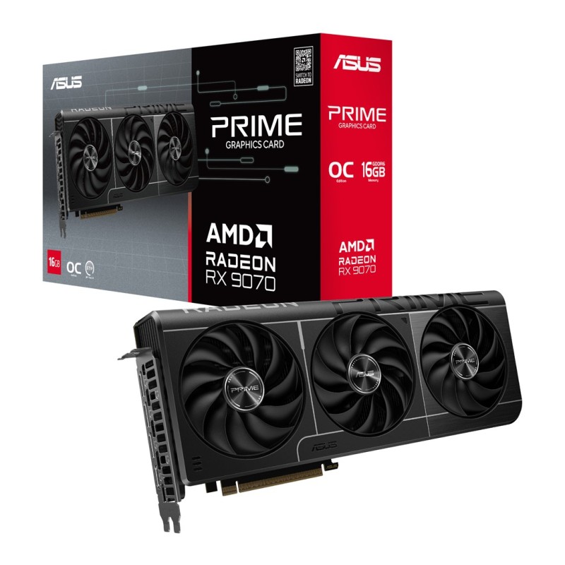 ASUS Prime -RX9070-O16G AMD Radeon RX 9070 16 GB GDDR6 ASUS Prime -RX9070-O16G AMD Radeon RX 9070 16 GB GDDR6
