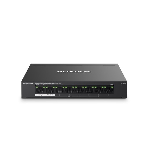 Mercusys 8-Port Gigabit Desktop Switch with 7-Port PoE+ Mercusys 8-Port Gigabit Desktop Switch with 7-Port PoE+