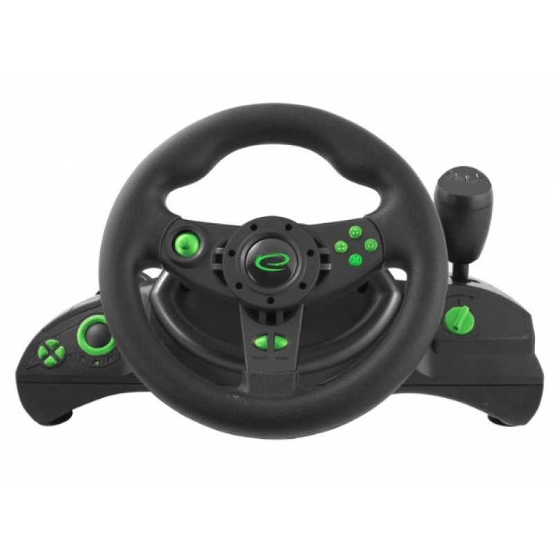 Esperanza EGW102 Gaming Controller Steering wheel PC,Playstation 3 Digital USB Black,Green Esperanza EGW102 Gaming Controller Steering wheel PC,Playstation 3 Digital USB Black,Green