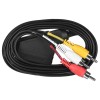 SAVIO Audio/video SCART – 3xRCA (CINCH) cable 2m CL-133 Black SAVIO Audio/video SCART – 3xRCA (CINCH) cable 2m CL-133 Black