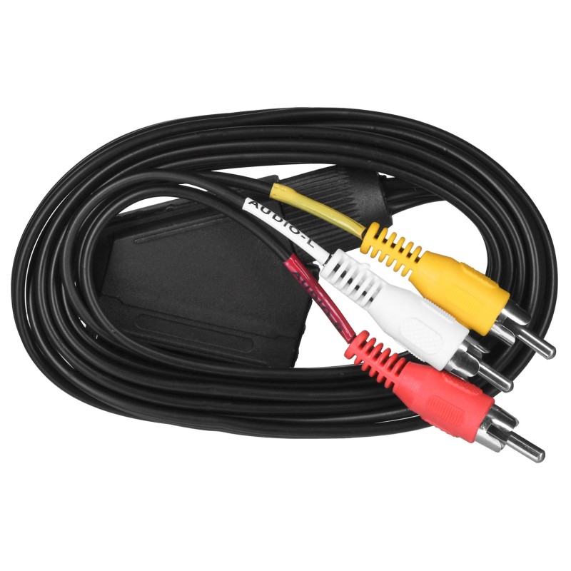 SAVIO Audio/video SCART – 3xRCA (CINCH) cable 2m CL-133 Black SAVIO Audio/video SCART – 3xRCA (CINCH) cable 2m CL-133 Black