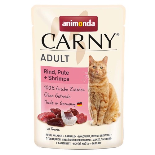 ANIMONDA Carny Adult Beef, turkey and shrimps - wet cat food - 85g ANIMONDA Carny Adult Beef, turkey and shrimps - wet cat food - 85g