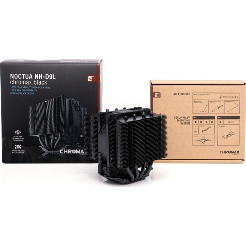 Chłodzenie CPU NOCTUA NH-D9L chromax.black Chłodzenie CPU NOCTUA NH-D9L chromax.black