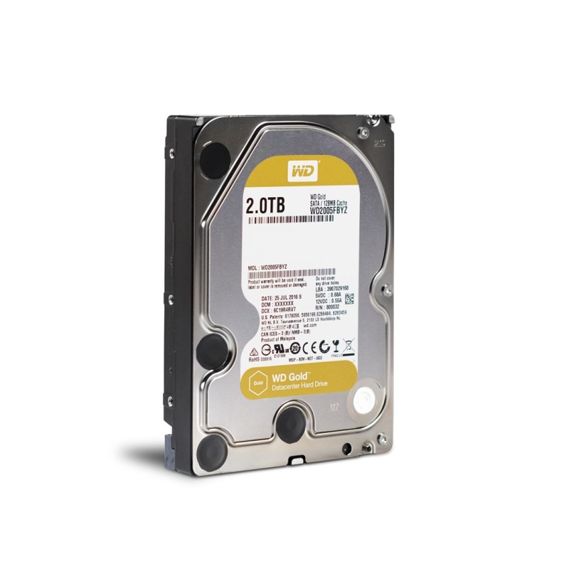 Western Digital Gold internal hard drive 2 TB 7200 RPM 128 MB 3.5 Western Digital Gold internal hard drive 2 TB 7200 RPM 128 MB 3.5