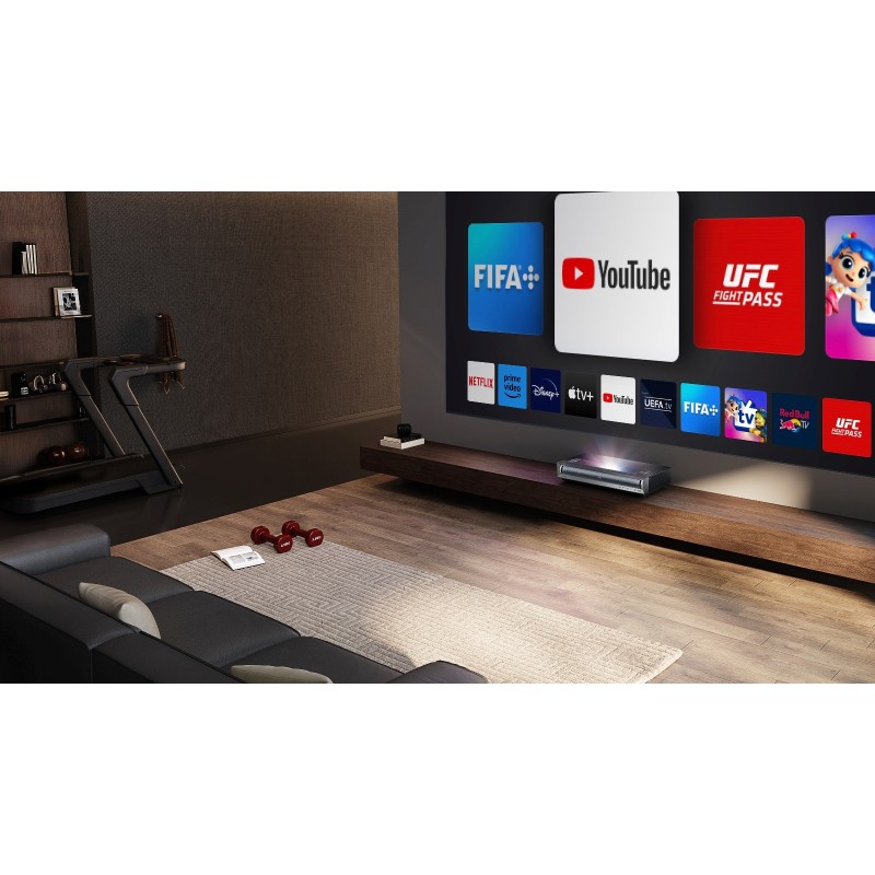 Hisense PX3 Laser Cinema TV 4K data projector Ultra short throw projector 2800 ANSI lumens 2160p (3840x2160) Black Hisense PX3 Laser Cinema TV 4K data projector Ultra short throw projector 2800 ANSI lumens 2160p (3840x2160) Black