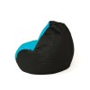 Sako bag pouffe Pear black and blue XL 130 x 90 cm Sako bag pouffe Pear black and blue XL 130 x 90 cm