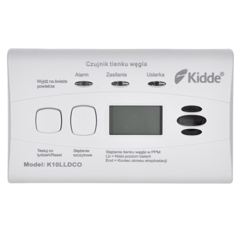 K10LLDCO KIDDE CARBON MONOXIDE AND CARBON MONOXIDE DETECTOR