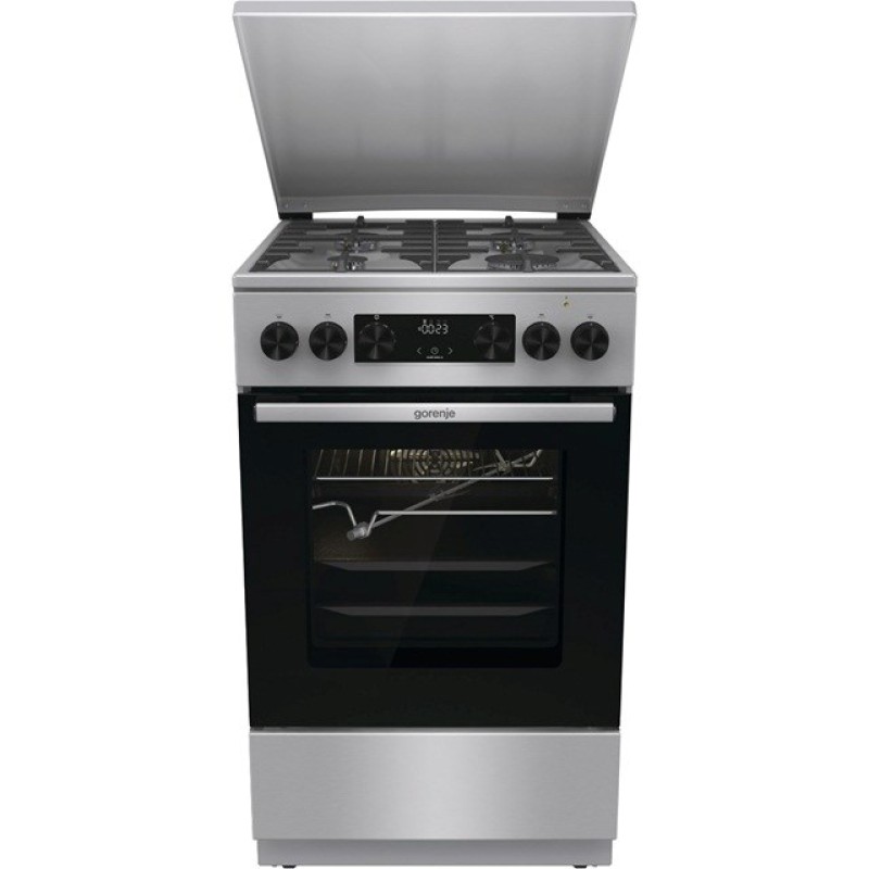 Gorenje GKS5C71XF Freestanding cooker with oven Silver