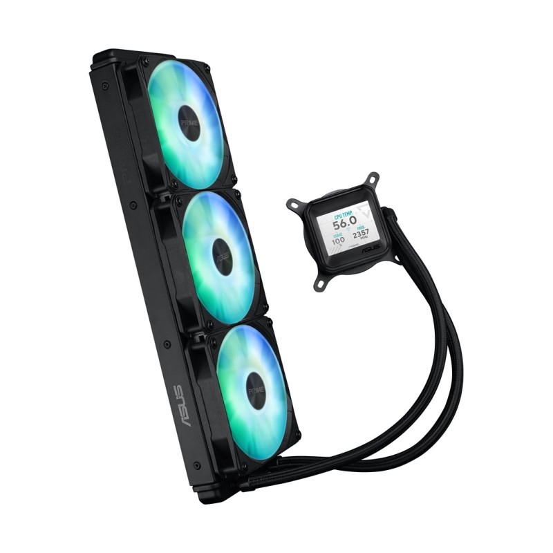 ASUS Prime LC 360 ARGB LCD Processor All-in-one liquid cooler 12 cm Black ASUS Prime LC 360 ARGB LCD Processor All-in-one liquid cooler 12 cm Black
