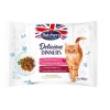 BUTCHER'S Delicious Dinners Chicken with liver, Chicken with beef   - wet cat food - 4 x 100g