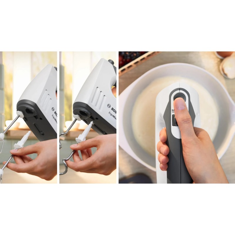 Bosch MFQ37470 Hand mixer 750 W Black, White Bosch MFQ37470 Hand mixer 750 W Black, White
