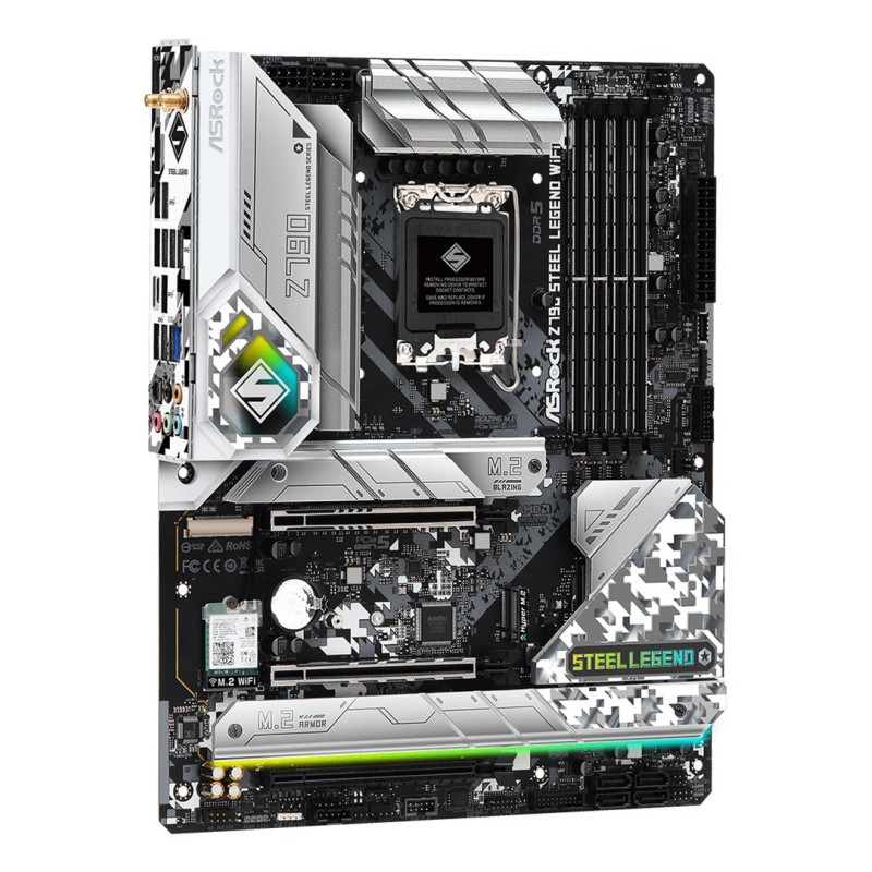 Asrock Z790 Steel Legend WiFi Intel Z790 LGA 1700 ATX Asrock Z790 Steel Legend WiFi Intel Z790 LGA 1700 ATX