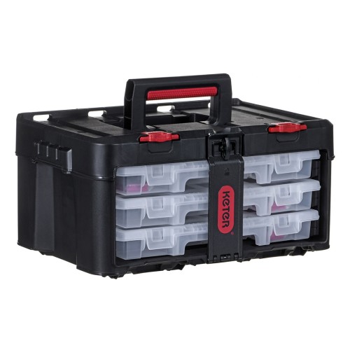 Toolbox KETER Stack'N'Roll (17210831/253380) with 3 organizers Black Toolbox KETER Stack'N'Roll (17210831/253380) with 3 organizers Black