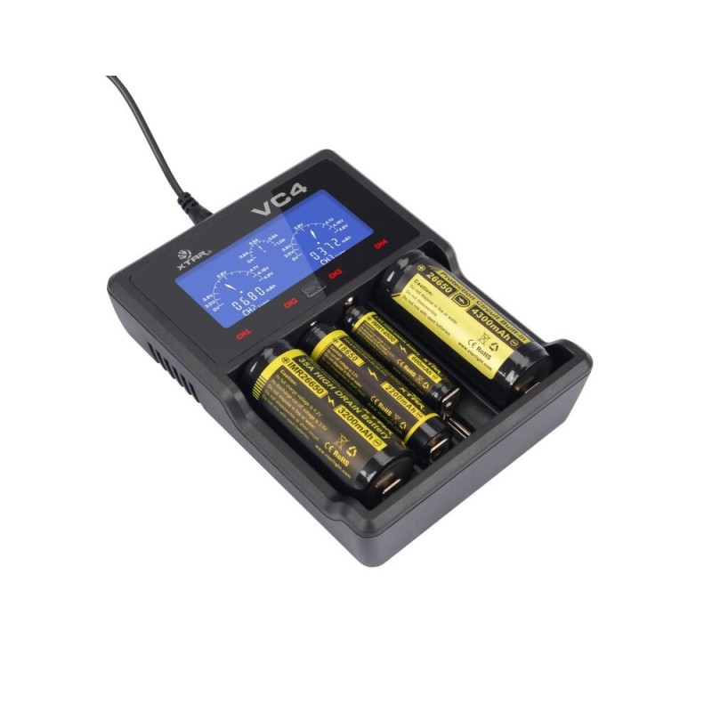 XTAR VC4SL battery charger to Li-ion / Ni-MH / Ni-CD 18650 XTAR VC4SL battery charger to Li-ion / Ni-MH / Ni-CD 18650