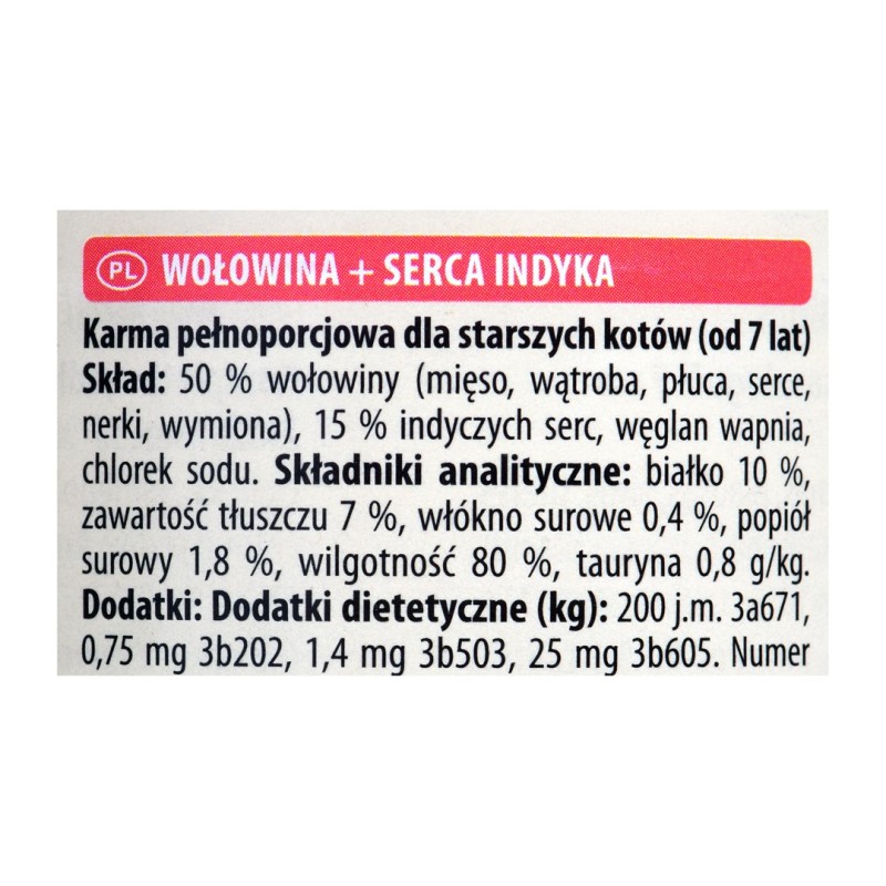 Animonda Carny Senior Beef and turkey hearts 400 g Animonda Carny Senior Beef and turkey hearts 400 g