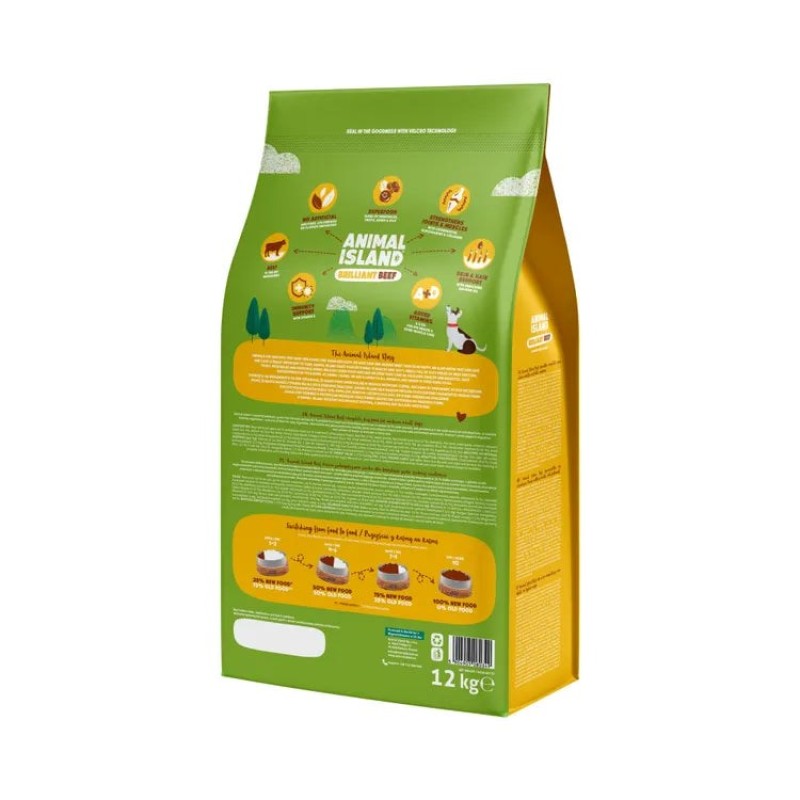 ANIMAL ISLAND Brilliant beef - dry dog food - 12kg ANIMAL ISLAND Brilliant beef - dry dog food - 12kg