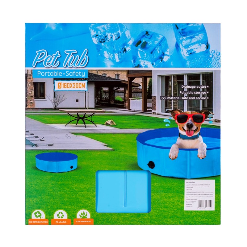 PETITTO Folding dog pool - 160x30cm PETITTO Folding dog pool - 160x30cm