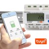 Qoltec 50883 Three phase electronic energy consumption meter for DIN rail | Wi-Fi | TUYA | 400V | LCD Qoltec 50883 Three phase electronic energy consumption meter for DIN rail | Wi-Fi | TUYA | 400V | LCD