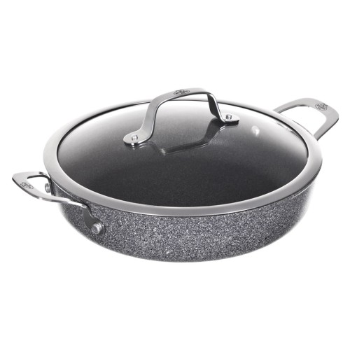 Frying Pan Ballarini Salina Granitium, Deep with 2 handles, Granite, 28 cm 75002-810-0