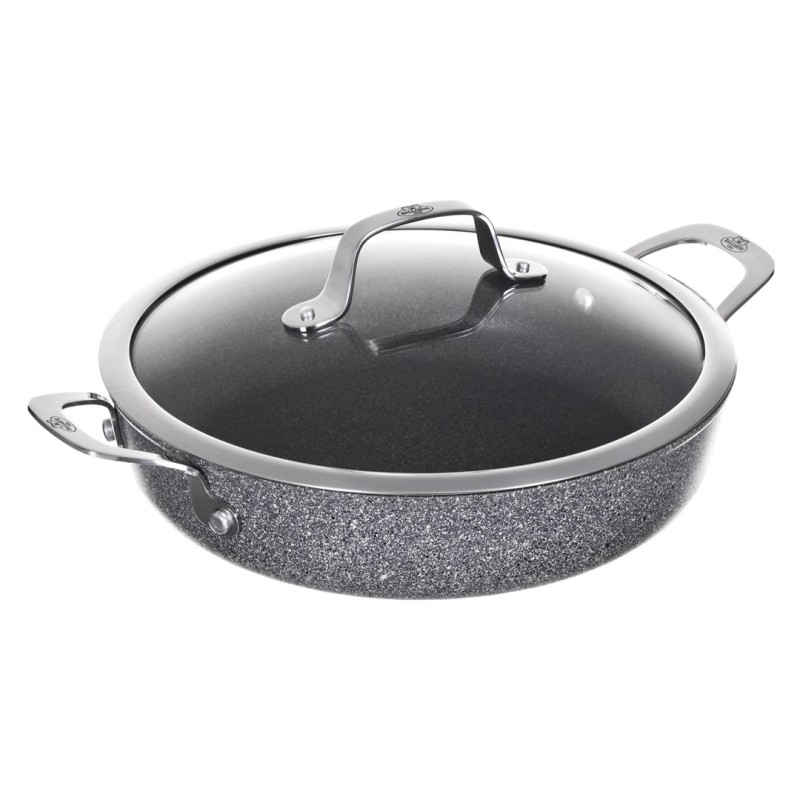 Frying Pan Ballarini Salina Granitium, Deep with 2 handles, Granite, 28 cm 75002-810-0