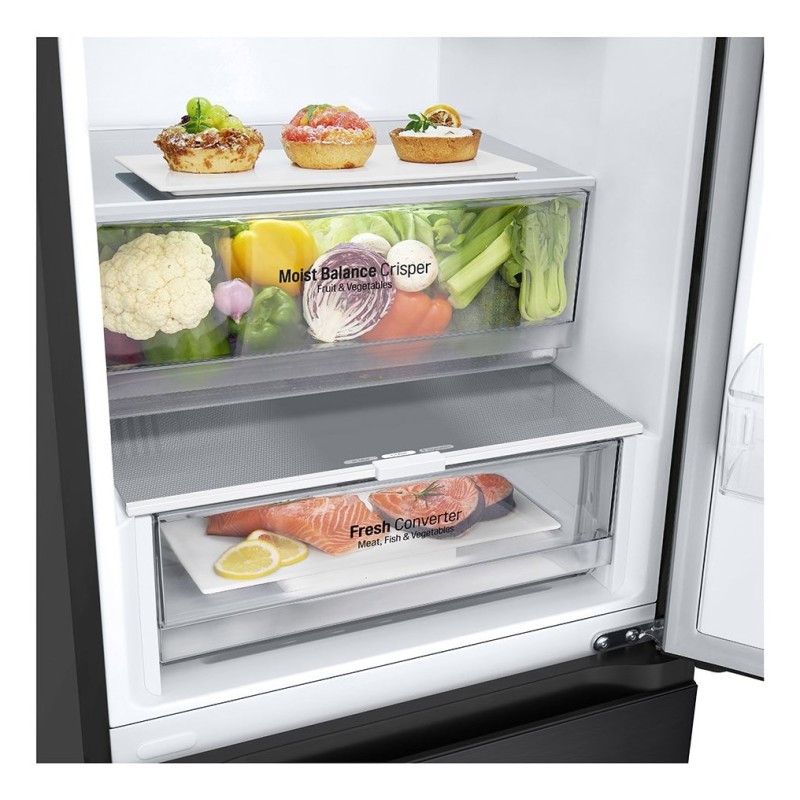 LG GBV3200DEP fridge-freezer Freestanding 387 L D Black LG GBV3200DEP fridge-freezer Freestanding 387 L D Black